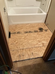 Bathroom New Sub Floor Installed